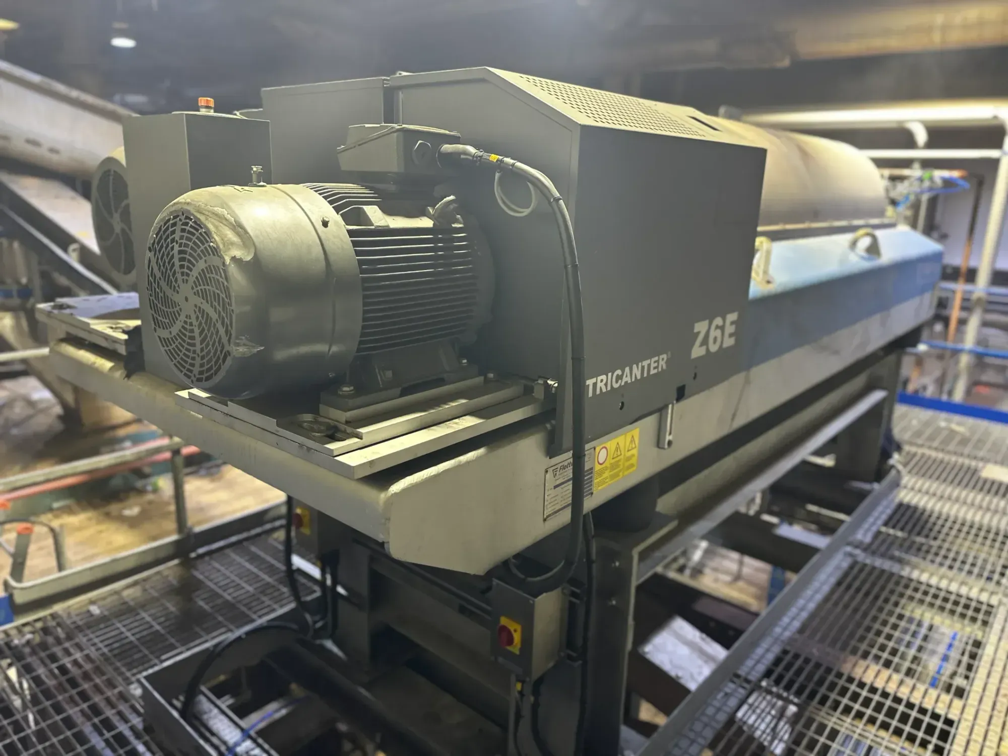 Electrical installation of a new processing line for category 3 material